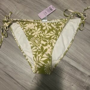 Wild Fable Green Floral Bikini Bottom